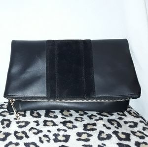 Summer & Rose clutch bag purse makeup bag black velvet